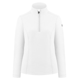 Womens micro fleece sweater white