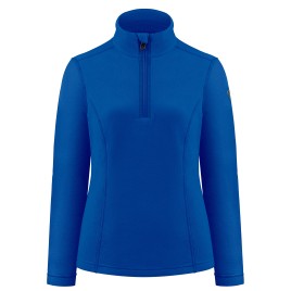 Womens micro fleece sweater infinity blue