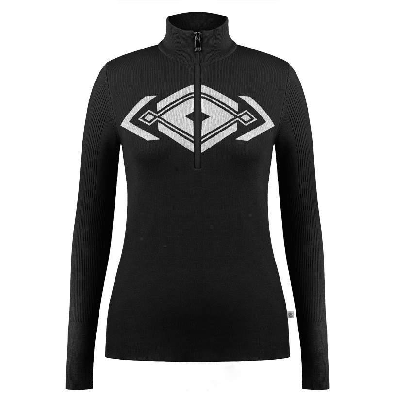 Womens knit jacket black