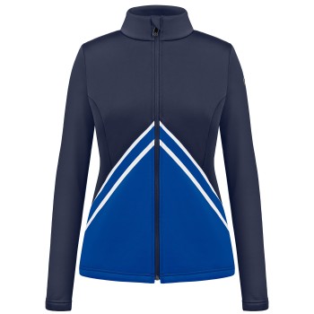 Womens stretch fleece jacket gothic blue/infinity blue