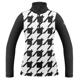 Womens base layer with zip check black