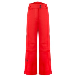 Girls stretch ski pants scarlet red