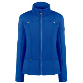Girls stretch fleece jacket infinity blue