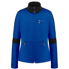 Girls stretch fleece jacket infinity blue