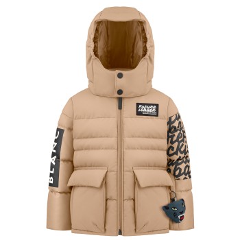 Boys down jacket almond brown