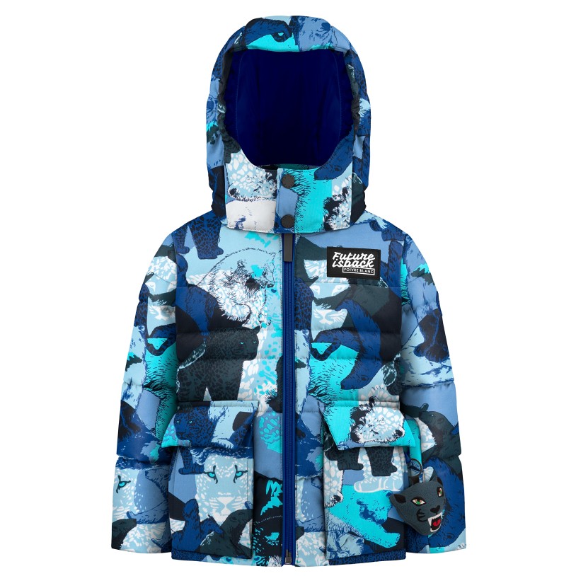 Boys down jacket nature blue