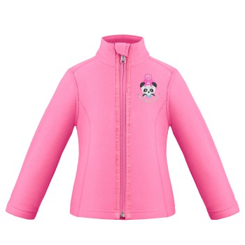 Girls micro fleece jacket lolly pink