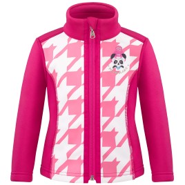 Girls micro fleece jacket fancy magenta pink
