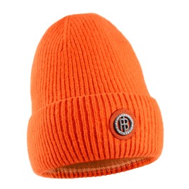 Womens beanie mandarin orange