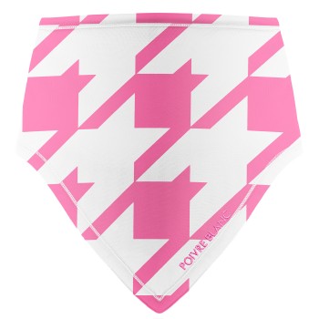 Neck warmer check lolly pink