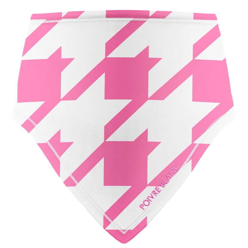 Neck warmer check lolly pink