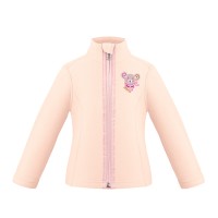 Girls micro fleece jacket baby pink Ruby
