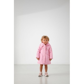 Girls raincoat fancy palm pink