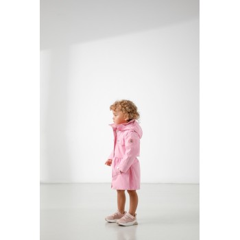 Girls raincoat fancy palm pink