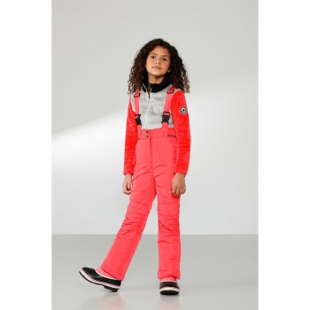 Girls ski pants techno red
